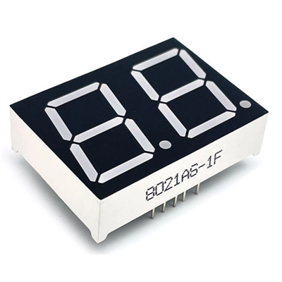 Светодиодный 7-сегментный индикатор 0.8″, 2 разряда — LED цифровой дисплей