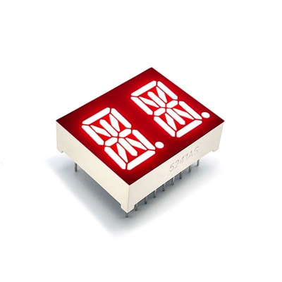 LED 14-сегментный буквенно-цифровой индикатор 0.54″, 2 разряда, красное свечение