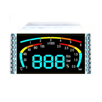 ЖК-индикатор VA (3 цвета) с 7-сегментным дисплеем для приборных панелей