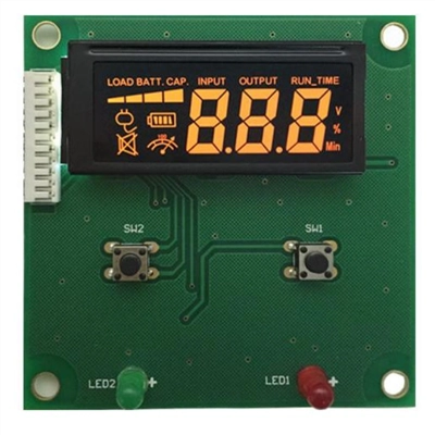 Настраиваемый 7-сегментный ЖК-индикатор VA/BTN для портативных электростанций