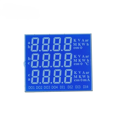 Заказной монохромный индикатор STN с полным углом обзора, предназначенный для ЖКД электросчетчика