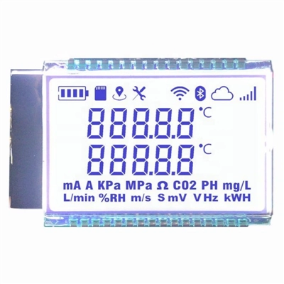 Монохромный FSTN ЖК-индикатор 7-сегментный
