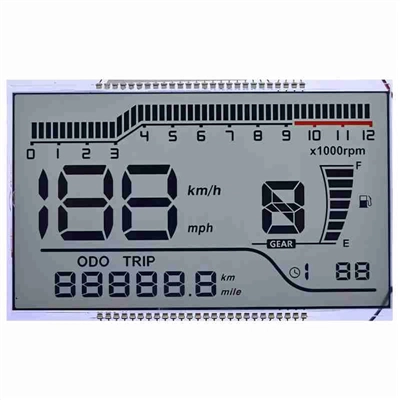 Заказной монохромный HTN-дисплей для мотоциклетной приборной панели
