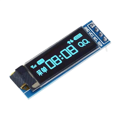 OLED-дисплей 0.91″ 128×32, тонкий OLED-модуль с I2C-интерфейсом