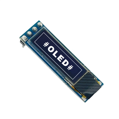 OLED-индикатор 0.69″ 96×16 на SSD1306, модуль с интерфейсом IIC (4 контакта)
