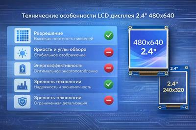 Почему TFT LCD дисплей 2.4" 480x640 широко используется в интеллектуальных устройствах
