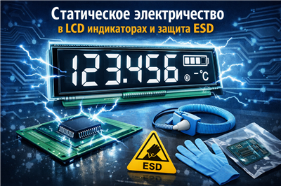 Как снизить влияние статического электричества на LCD индикаторы